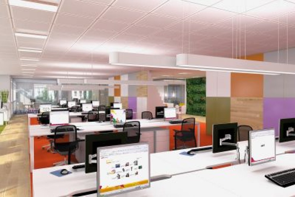 Cheil head office | desk area 1 | Interior Designers